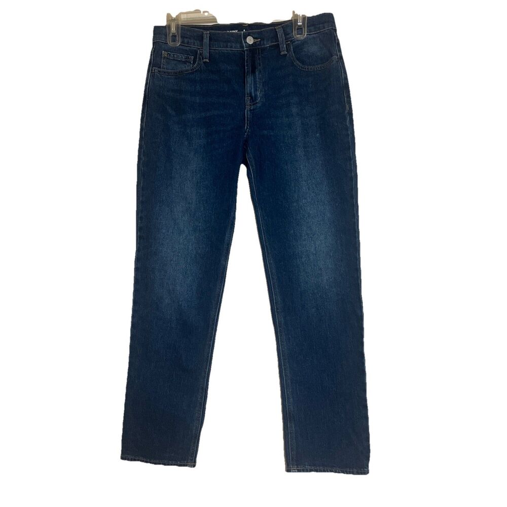 Old Navy Mid Rise Wow Boyfriend Jeans Women’s Size 6 Short Blue Denim Straight